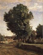 Corot Camille Entrance of Coubron oil painting artist